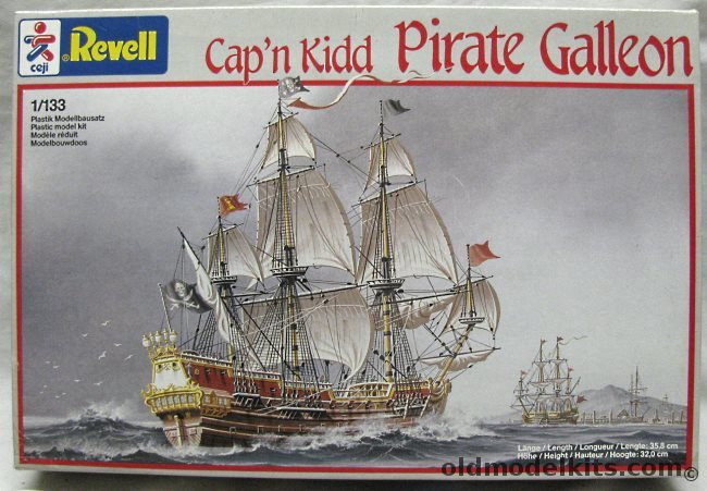 Revell 1/133 Cap'n Kidd Pirate Galleon, 5426 plastic model kit